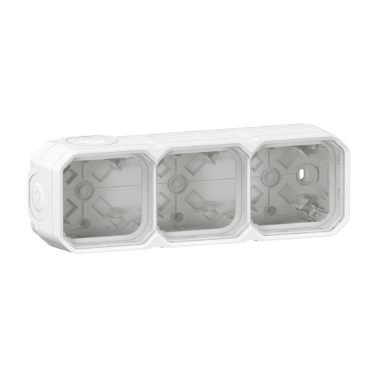boitier 2p h/v blanc