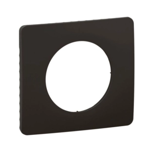 plaque 3 postes noir mat