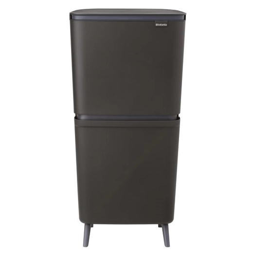 poubelle sortup hi 25+10+10l dark grey - brabantia international bv