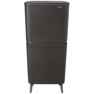 poubelle sortup hi 25+10+10l dark grey - brabantia international bv
