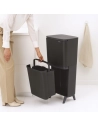 poubelle sortup hi 25+10+10l dark grey - brabantia international bv