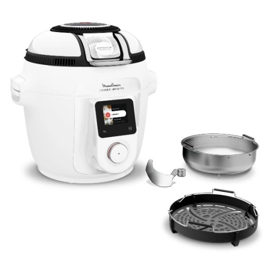 star+ - multicuiseur & airfryer - cookeo infinity - 19 modes - pression 80 kpa - air fryer - wi-fi - 150 recettes - cuve - gpe s
