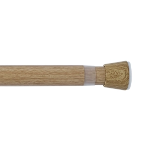 barre extensible multi-usage à pression sans perçage, bois, ø2,8 - 2,5 x 120 - 210 cm