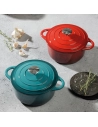 cocotte fonte ronde 24 cm 3l5 rouge - lacor france