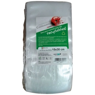 sacs sous vide 15 x 30 cm (50pz) recyclable - siad srl