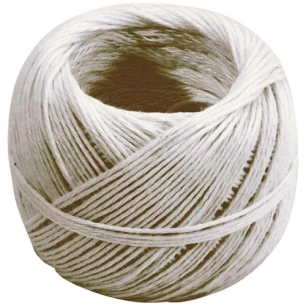 pelote polyester blanc alimentaire 50 m - dofin