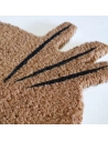 tapis coco naturel forme chat semelle latex 45x50x15 cm - id mat - id group