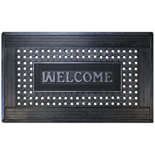 tapis mercure caoutchouc welcome 45x75x 08 cm - id mat - id group