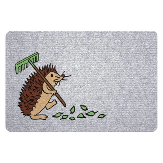 grey flock herisson 40x60x06 cm - id mat - id group