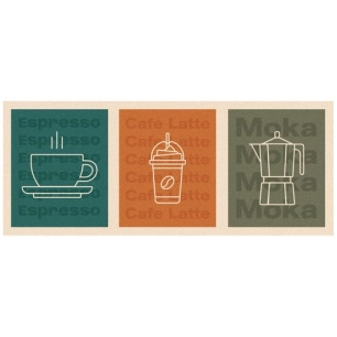 tapis decor de cuisine cafes 50x120x04 cm - id mat - id group