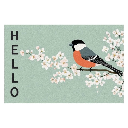 tapis boston oiseau 40x60x05 cm - id mat - id group