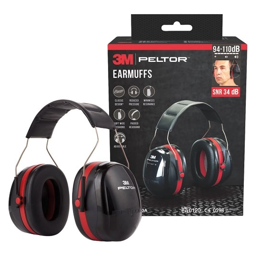 casque antibruit peltor optime iii h540a snr 34 db - gpi 3m bricolage et batiment