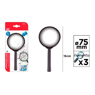 loupe grossissante 3x ø75 x 150 mm, blister