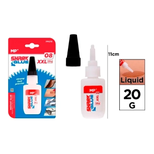 colle cyanoacrylate instantanée shark glue 08 xxl, 20 g, blister