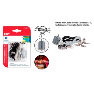 kit électrique pour projets scolaires: ampoules + moteur