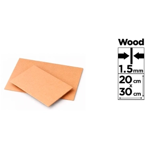 panneau mdf pour loisirs créatifs, épaisseur 3 mm, 20 x 30 cm