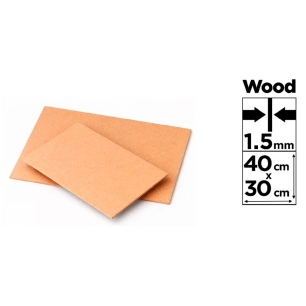 panneau mdf pour loisirs créatifs, épaisseur 3 mm, 30 x 40 cm