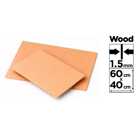panneau mdf pour loisirs créatifs, épaisseur 3 mm, 40 x 60 cm