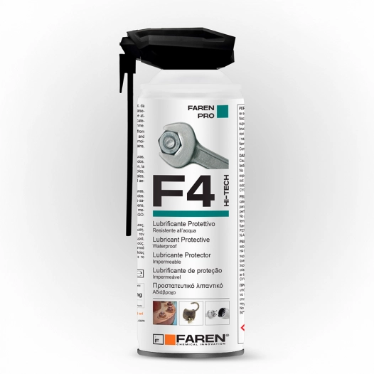lubrifiant multi-usages f4 avec diffuseur de sécurité spécial, 400 ml