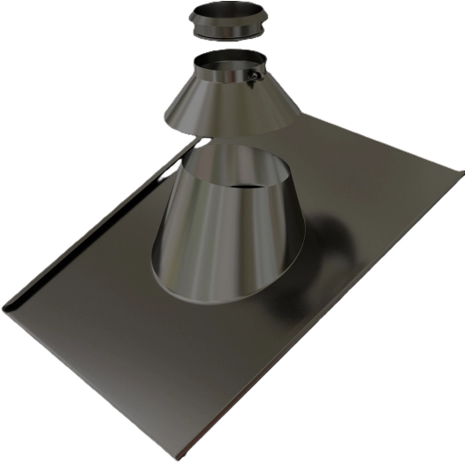 solin inox 30°a 45° peint noir