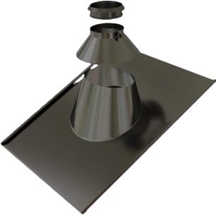 solin inox 30°a 45° peint noir