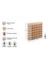 Porte-Bouteilles Rioja 36 Pin Modulable, Pin Massif, 36 Bouteilles - ASTIGARRAGA