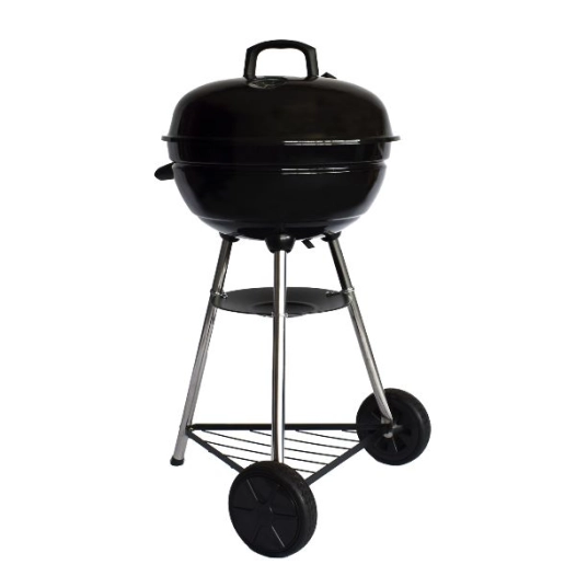 barbecue charbon ã˜ 44,5 cm - 6 pers. - thermomã¨tre intã©grã© - ventilation rã©glable - noir - garden max