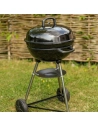 barbecue charbon ã˜ 44,5 cm - 6 pers. - thermomã¨tre intã©grã© - ventilation rã©glable - noir - garden max