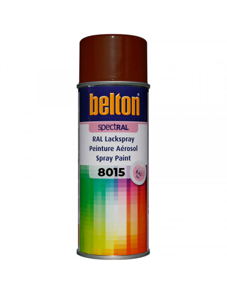 6 peinture belton spectral brillant ral 8015 marron 400ml - belton auto-k
