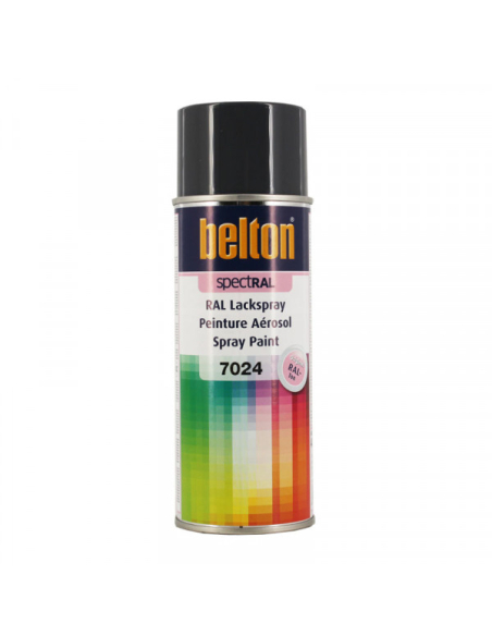 6 peinture belton spectral brillant ral 7024 gris graphite 400ml - belton auto-k