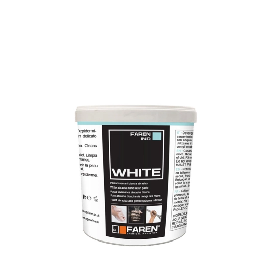 pâte lavante blanche abrasive white faren 4kg - faren