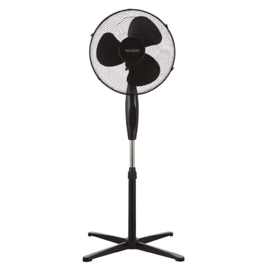 ventilateur sur pied garsaco 45w noir ø43cm - garsaco
