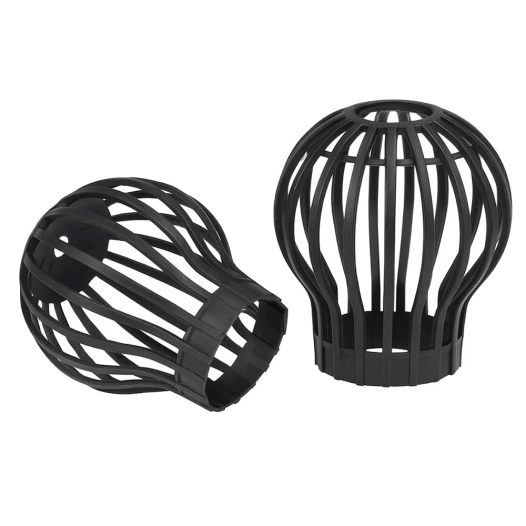 grille sphérique pour descente de gouttière ø12 cm, lot de 2