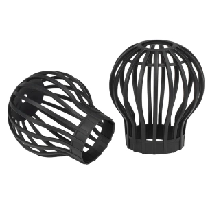 grille sphérique pour descente de gouttière ø12 cm, lot de 2
