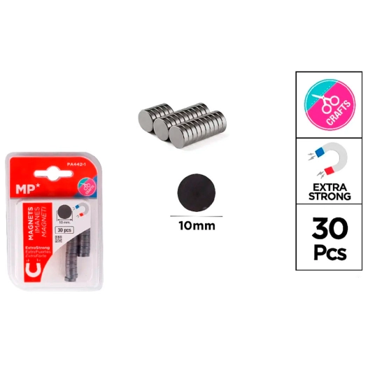 aimants de serrage ø10 mm, 30 unités, blister