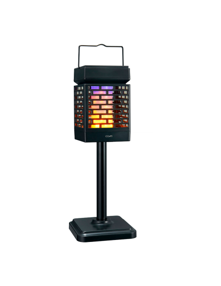 lampe solaire rechargeable anti-moustiques, noire, 108 x 108 x 172-775 mm