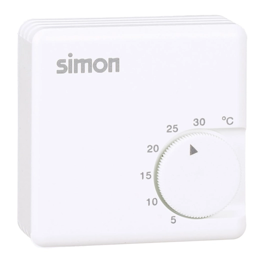 thermostat mécanique pour chauffage 10 a, blanc, 7 x 2,7 x 7 cm