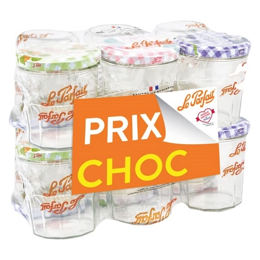 lot promo 12 confituriers 324ml le parfait - berlin packaging france