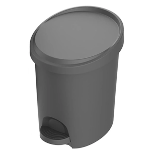 poubelle stepy 6l gris ant