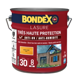 lasure très haute protection 8 ans satin 2.5l lasure très haute protection 8 ans satin 2.5l - bondex