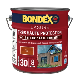 lasure très haute protection 8 ans satin 2.5l lasure très haute protection 8 ans satin 2.5l - bondex