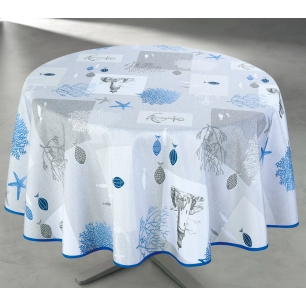 nappe ronde polyester ø160 cm atlandide sur cintre nappe ronde polyester ø160 cm atlandide sur cintre - access deco