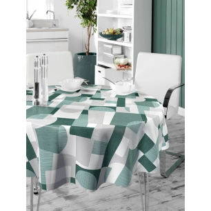 nappe ronde polyester ø160 cm nuance vert sur cintre nappe ronde polyester ø160 cm nuance vert sur cintre - access deco