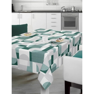nappe polyester 140 x 240 cm nuance vert sur cintre nappe polyester 140 x 240 cm nuance vert sur cintre - access deco