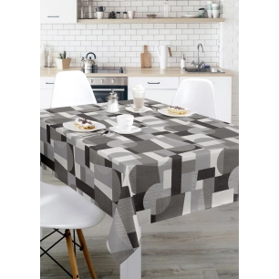nappe polyester 140 x 240 cm nuance gris sur cintre nappe polyester 140 x 240 cm nuance gris sur cintre - access deco