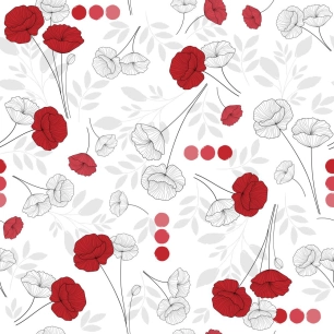 nappe polyester 140 x 240 cm poppies blanc sur cintre nappe polyester 140 x 240 cm poppies blanc sur cintre - access deco