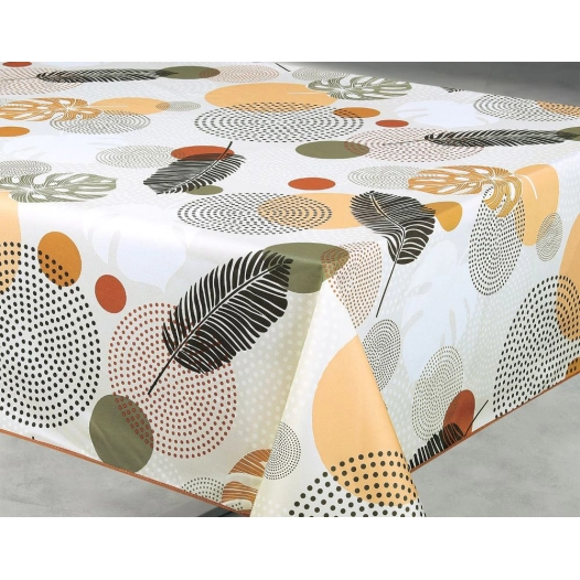 nappe polyester 140 x 240 cm soana beige sur cintre nappe polyester 140 x 240 cm soana beige sur cintre - access deco