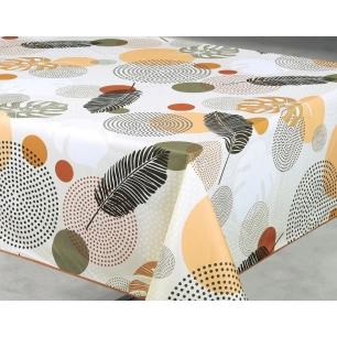 nappe polyester 140 x 240 cm soana beige sur cintre nappe polyester 140 x 240 cm soana beige sur cintre - access deco