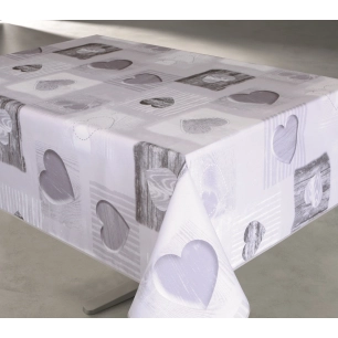 toile cirée prestige tendresse gris 140 cm x 20 m toile cirée prestige tendresse gris 140 cm x 20 m - access deco