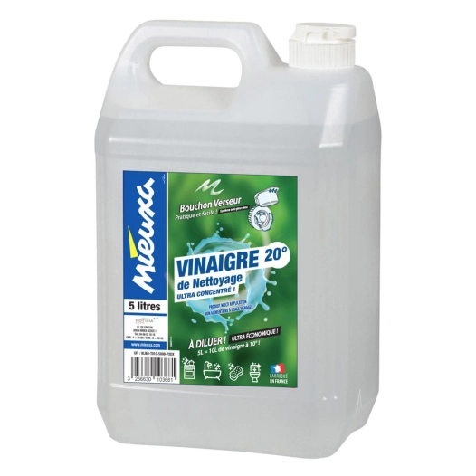 vinaigre de nettoyage ultra concentré 20° 5l vinaigre de nettoyage ultra concentré 20° 5l - mieuxa